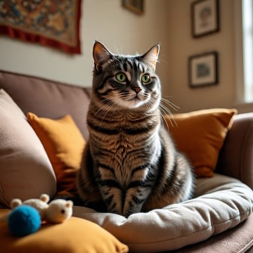 Ilustrasi kucing. (Meta AI)